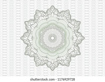 Green money style rosette