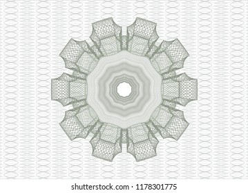 Green money style rosette