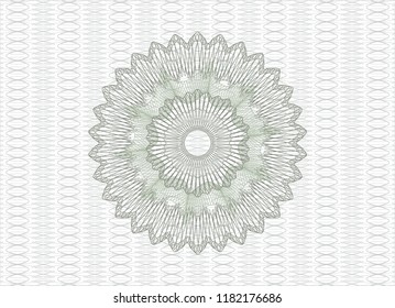 Green money style rosette
