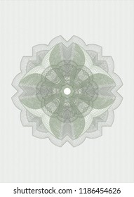 Green money style rosette