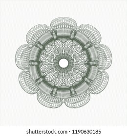 Green money style rosette