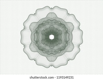 Green money style rosette