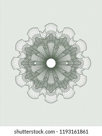 Green money style rosette