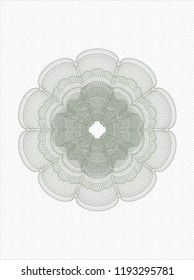 Green money style rosette