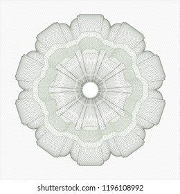 Green money style rosette