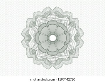 Green money style rosette