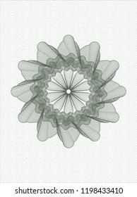 Green money style rosette