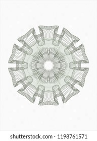 Green money style rosette