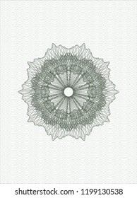 Green money style rosette