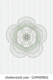 Green money style rosette
