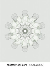 Green money style rosette