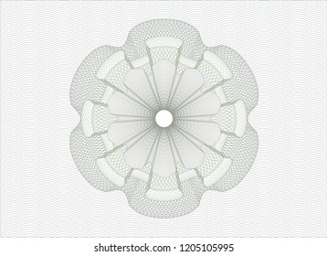 Green money style rosette