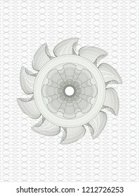 Green money style rosette