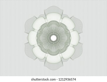 Green money style rosette