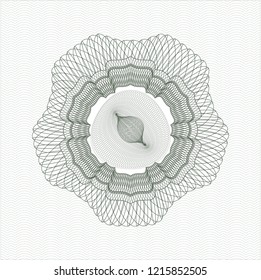 Green money style rosette