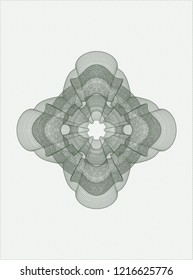 Green money style rosette