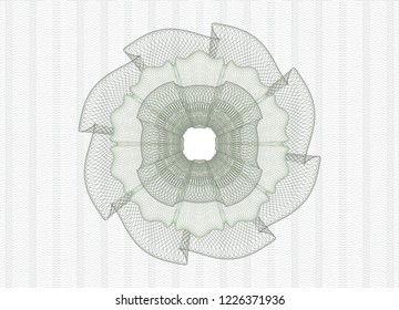 Green money style rosette