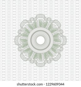 Green money style rosette