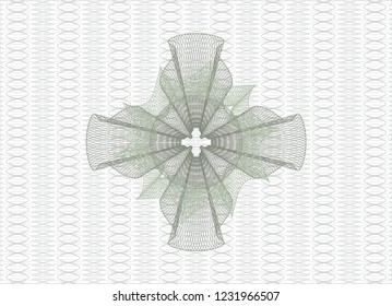 Green money style rosette