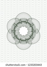 Green money style rosette