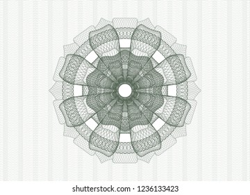 Green money style rosette