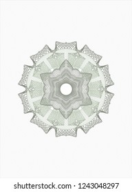 Green money style rosette