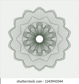 Green money style rosette