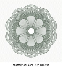 Green money style rosette