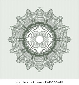 Green money style rosette