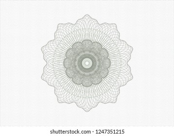 Green money style rosette