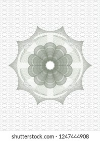 Green money style rosette