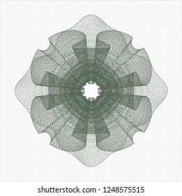 Green money style rosette
