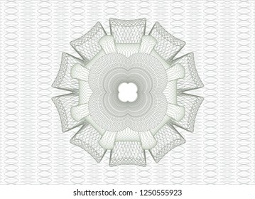 Green money style rosette