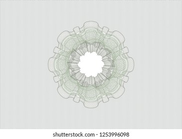Green money style rosette