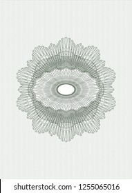 Green money style rosette