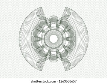 Green money style rosette
