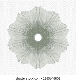 Green money style rosette