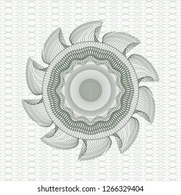 Green money style rosette