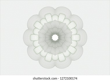 Green money style rosette