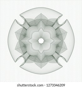 Green money style rosette