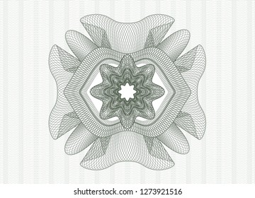 Green money style rosette