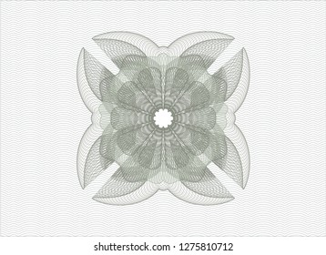 Green money style rosette