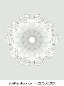 Green money style rosette