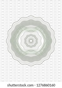 Green money style rosette