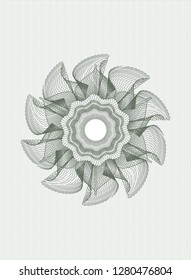 Green money style rosette