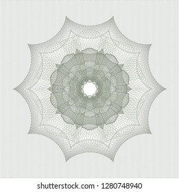 Green money style rosette