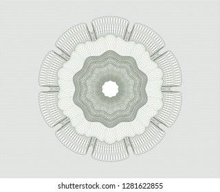Green money style rosette