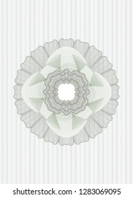 Green money style rosette