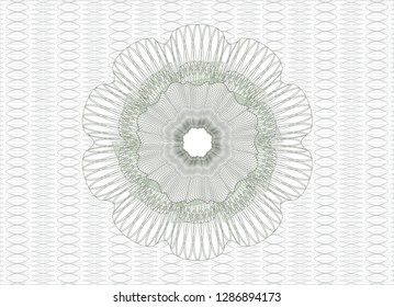 Green money style rosette