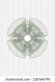 Green money style rosette